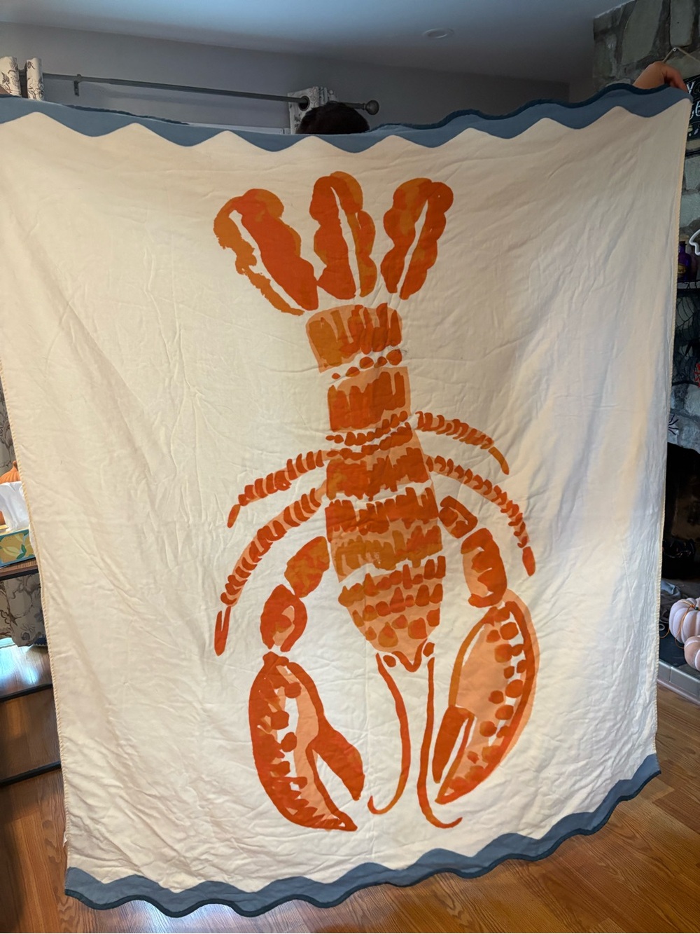 Lobster Oversized Jumbo Beach Towel Blanket Threshold